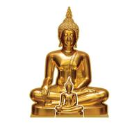 Star Cutouts SC4918 Golden Buddha Statue Cardboard Cut Out Height 92cm