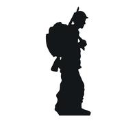 Star Cutouts SC862 Soldier Silhouette Cardboard Cut out