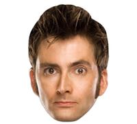 STAR CUTOUTS SM128 Doctor Who Tenth Doctor David Tennant Cardboard Face Mask - Sci-Fi Party Fancy Dress