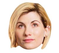 STAR CUTOUTS SM292 Doctor Who Jodie Whittaker Thirteenth Doctor Cardboard Face Mask - Sci-Fi Costume Fancy Dress