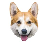 STAR CUTOUTS SM419 Corgi Single Face Mask Queen Britsh Royals, One Size