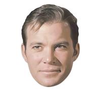 Star Cutouts SM509 Captain Kirk Mask (William Shatner) Star Trek - Tabs & Elastic - Party, Cosplay & Sci-Fi Fans