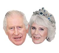 Star Cutouts SMP500 Royal Double Pack King Charles and Queen Consort Camilla Crown