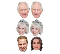 Star Cutouts SMP501 Six Pack Masks Senior Royals Simply Add Tabs and Elastic