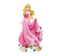 STAR CUTOUTS SP009 Aurora Sleeping Beauty Cardboard Cutout Party Decorations With Six Mini Party Supplies Princess Disney Theme, Medium,Pink