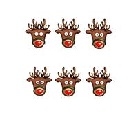 STAR CUTOUTS stsmp136 Reindeer Rudolph Mask for Adult - One Size