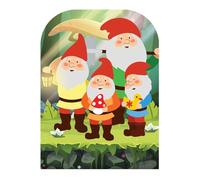 STAR CUTOUTS The Spirit of The Garden Gnomes Child Stand-In Cut Out, Cardboard, Multi-Colour, 131 x 95 x 131 cm