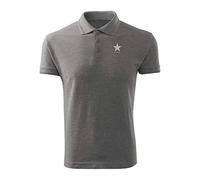 Star David Bowie White Embroidered Design Original Logo Polo Pique Shirt Premium Class Men