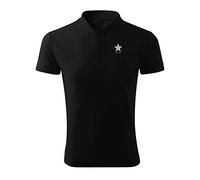 Star David Bowie White Embroidered Design Original Logo Polo Pique Shirt Premium Class Men