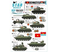 Star Decal SD35-C1277 1/35 Current Vietnam War Vietnam 5 NVA Tank and Armored Car Plastic Model Dale