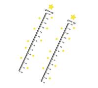 Star Design Children Height Measuring Wall Sticker, 2 Sheets PVC