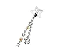 Star Designs Chain Hair Clip Suitable For Various Event Including Parties And Daily Wear For Fashionable Appeal