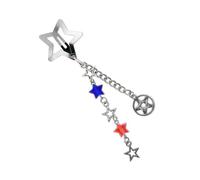 Star Designs Chain Hair Clip Suitable For Various Event Including Parties And Daily Wear For Fashionable Appeal