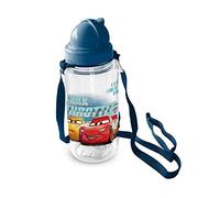Star Disney Cars & Planes Transparent Canteen and Lunch Box, Diameter- 7 cm., Height- 19.5 cm