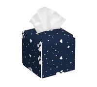 Star Dog Paw Heart Box Of Tissue Cube Tissue Box Cover Case Decorative Tissues Paper Holder For Office Car Coffee Table