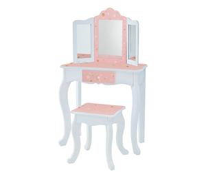 Star Dressing Tables Vanity Table w/ Mirror & Stool TD-11670Q by Teamson Kids