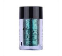 Star Dust Powder Single Eyeshadow - Green | Professional Shiny Glitter with Hydrating, Silky Texture | Easy-to-Blend Formula for Eye & Face Makeup (Shimmery Finish)