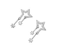 Star Earrings Fun Ear Studs Jewelry Casual Alloy Texture Suitable For Fashionable Teens Present Ear