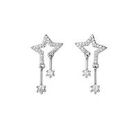 Star Earrings Fun Ear Studs Jewelry Casual Studs Alloy Texture Suitable For Fashionable Teens Present Earrings For Women