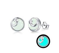 Star Earrings Women 925 Sterling Silver Glow Luminous Stud Earrings Hypoallergenic Tiny Earring Luminous Jewellery Gifts Valentines for Daughter Girls