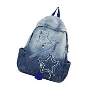 Star-Embellished Backpack Spacious for Daily Errands & Campus Life Large Capacity with Print for Travel Featuring Stars for School Use Stylish with Accents for Daily Commuting Adjustable Strap with