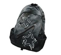 Star-Embellished Backpack Spacious for Daily Errands & Campus Life Large Capacity with Print for Travel Featuring Stars for School Use Stylish with Accents for Daily Commuting Adjustable Strap with
