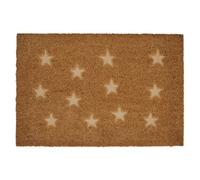 Star Embossed Doormat Natural Coir And PVC Rubber Back