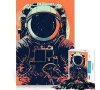 Star Explorer Astronaut Jigsaw Puzzles 1000 Pieces for Adults Boost Recall Relax Mind Accurate Edge Santa Wish List 38x26cm