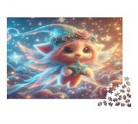 Star Fairy Flying Jigsaw Puzzle 1000 Pieces Recycled Paper for Adults Puzzle for Adults Hard Difficult Challenging Family Game Fun Home Present Great Gift Idea 38x26cm/1000pcs