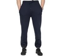 STAR FASHION Fleece Joggers Trousers Mens Elastic Hem Jogging Bottoms Jog Pants Plain Zip Pocket Track Pants Casual Elasticated Sweatpants with Adjustable Drawstring Navy-3XL