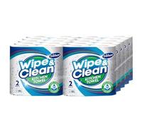 STAR FASHION GLOBAL LTD Velvet Wipe & Clean Super Strong, Absorbant Kitchen Towel Rolls - Pack of 20 Rolls