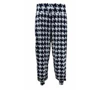 STAR FASHION GLOBAL LTD Womens Harem Ali Baba Full Pants Trousers Ladies Baggy Hareem Leggings Plus Size (Dog Tooth, 12-14)