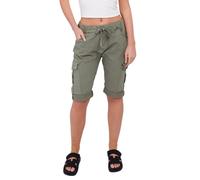 STAR FASHION Italian Cargo Shorts Women's Summer Casual Short Bottoms Drawstring Waist Ladies Knee-Length Roll-Up Utility Shorts Joggers Pants with Pockets Khaki-8-10