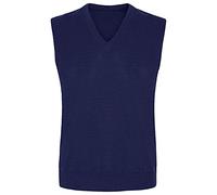 STAR FASHION Kids Boys Girls Sleeveless V Neck Knitted School Uniform Unisex Tank Top Casual Waistcoat Warm Winter Knitwear Pullover Vest Jumper Sizes 24-44 Navy