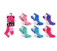 STAR FASHION Ladies Trainer Ankle Socks Womens Prohike Performance Trainers Athletic Socks Footwear Breathable Cushioned Sole for Gym Cycling Running UK 4-8 EUR 37-42 Pack Of 3, Pack Of 6