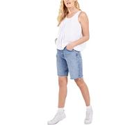 STAR FASHION Women’s Sleeveless Balloon Vest Top Ladies Loose fit Round Scoop Pleated Tunic Tops Shirts Blouse Elasticated Stretch Summer Jersey Multi Colors - White 16-18