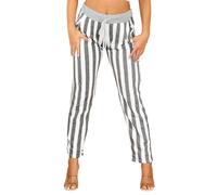 STAR FASHION Women's Italian Elastic Waist Active Yoga Floral Printed Jogging Pants Turn Up Ladies Casual Jogger Hoop Trouser 8-22