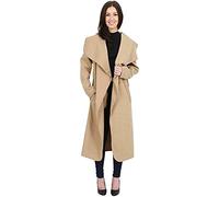 STAR FASHION Womens Italian Long Duster Coat Ladies Long Sleeve French Belted Trench Waterfall Jacket | UK One Size 8-14/16-22 |