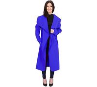 STAR FASHION Womens Italian Long Duster Coat Ladies Long Sleeve French Belted Trench Waterfall Jacket | UK One Size 8-14/16-22 |