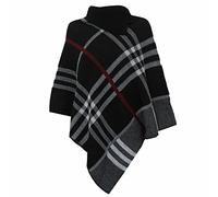 STAR FASHION Womens Italian Off Shoulder Top Long Sleeve with Necklace Plain Casual Loose Fit Blouse Top One Size 8-16 Black