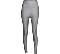 STAR FASHION Womens Shiny American Elasticated Waist Stretchy Disco Leggings Dance Ladies Wet Look Pants Slim Fit Clubwear Tights Partywear PVC Yoga Pants Silver Grey 16-18