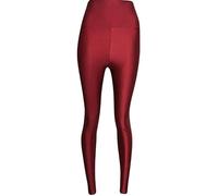 STAR FASHION Womens Shiny American Elasticated Waist Stretchy Disco Leggings Dance Ladies Wet Look Pants Slim Fit Clubwear Tights Partywear PVC Yoga Pants Wine 12-14