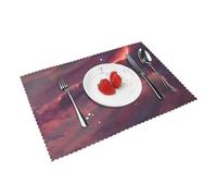 Star Field in Deep Space Printed Placemats Set of 4, Non-Slip Heat Insulating Washable Table Mats for Kitchen Dinning Gifts, Easy Clean, 45x30 CM