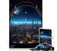 Star Field View Jigsaw Puzzles for Adults 1000 Pieces Mental Logic Toy Gentle Relax Firm Cut Santa Wish List 50x75cm