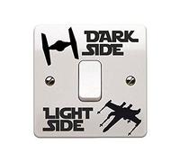 Star Fighter and - X Wing Dark/Light Side Vinyl Decal Stickers Sticker Childs Room Lightswitch Wall