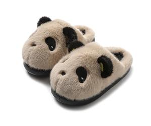 STAR FIRE Cozy Panda Slippers for Adults, Plush Animal Slippers with Lightweight Non-Slip EVA Sole, Cute Slippers for Women