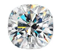 Star Fire Loose Moissanite Cushion Cut Gemstone D/VVS1 Clarity for Pendant, Ring, Stud Earrings - Jewelry Making 0.06ct to 9ct with Certificate of Authenticity, 3.5x3.5mm 0.25-carat DEW, Gemstone