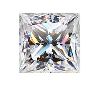 Star Fire Moissanite Loose Stone Princess Square Cut Moissanite Loose Gemstones D/VVS1 Clarity for Pendant, Ring, Stud Earring, Gemstone, moissanite