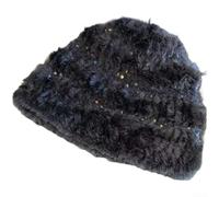 Star Fisherman Hat for Women, Winter Warm Deer Plush Bucket Cap with Cute Pattern, Adjustable High Crown Beanie for Cold Weather, Casual Daily Wear, (Black2)