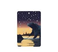 Star Fishing Bear Pattern Car Air Fresheners 6 Pcs Rectangle Hanging Aromatherapy Tablets Scented Fresheners For Bedroom Bathroom